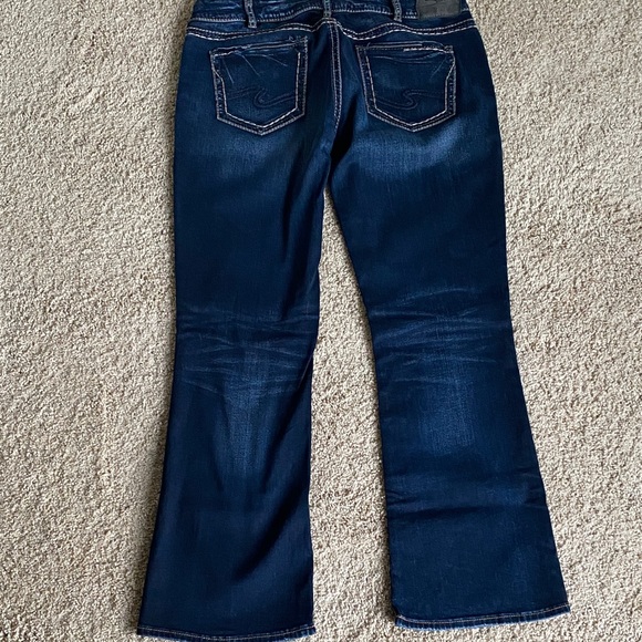 Silver Women's Deep Indigo Mid Boot Jeans - Picture 7 of 9